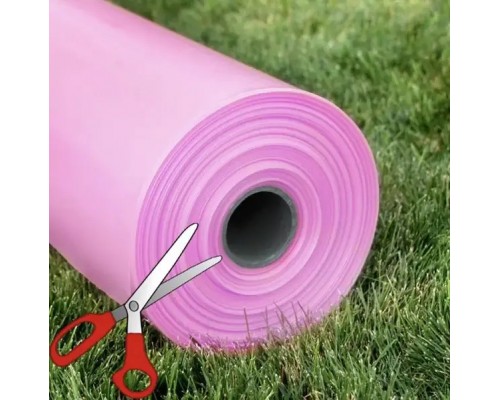 Пленка розовая на метраж 200 мкм, ширина 6 метра. Уф-стабилизация 36 месяцев.