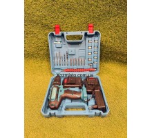 Шуруповерт Makita 48V 6.0AH с набором инструментов/Аккумуляторный шуруповерт Макита 48В с насадками в кейсе