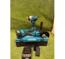 Аккумуляторный набор Makita 2в1 48V 6Ah гайковерт DTW385 и болгарка DGA506ZPRO бесщеточный