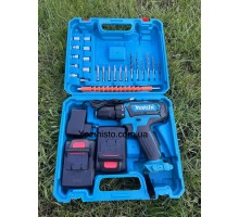 Шуруповерт Makita 48V 6.0AH с набором инструментов / Аккумуляторный шуруповерт Макита 48 В с насадками в кейсе