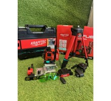 Krafftec Germany 4D лазерный уровень BL-16 (штатив, микролифт в комплекте) PROFESSIONAL (16 ЛИН — 4 X 360°)