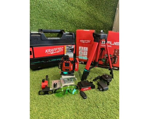 Krafftec Germany 4D лазерный уровень BL-16 (штатив, микролифт в комплекте) PROFESSIONAL (16 ЛИН — 4 X 360°)