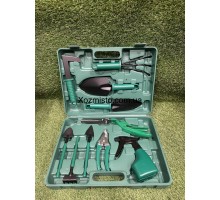 Набор садовых инструментов 10 в 1 с чемоданом MAR-POL M83053, инвентарь для огорода и сада