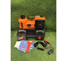 Электрический домкрат для авто 3 в 1 (Домкрат,Компрессор,Фонарь) 12V, 5,0Т Электрогидравлический домкрат.