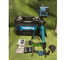 Аккумуляторный лазерный Makita нивелир SK700GDZ 4D-16лучей уровень со штативом
