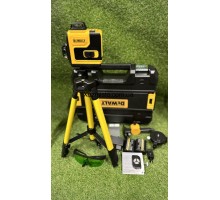 Аккумуляторный лазерный нивелир DeWalt DCLE34031N 4D-16 лучевой 3.7V 5AH уровень со штативом Деволт лазер АКБ