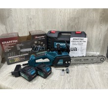 Аккумуляторная пила 12 дюймов Krafftec Германия [52V 6Ah / 2500 Вт / 2 аккумулятора] с автоматической смазкой