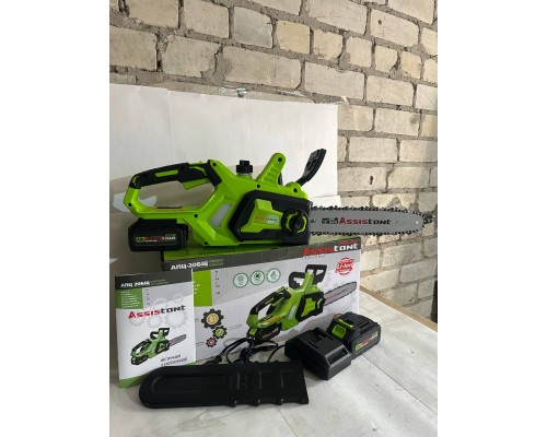 Аккумуляторная цепная пила Assistant АПЦ-20БЩ (2 аккумулятора, бесщеточная)